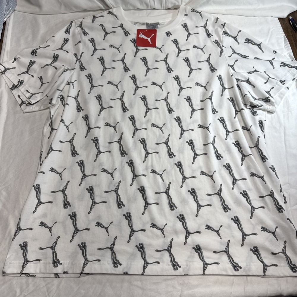 Men's Puma XXL White Shirt With Pumas NWT